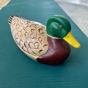 Vintage Ariduk Mallard Drake Duck Decoy Hunting General Fibre St Louis Fowl